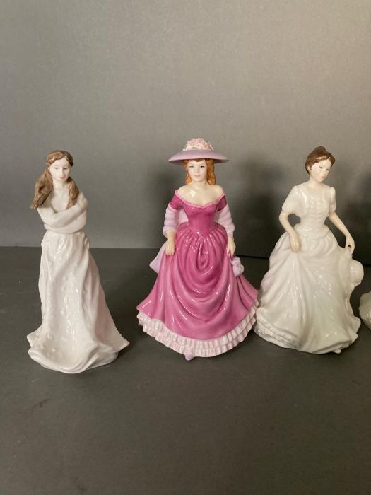 A selection of eight Royal Doulton figures to include Embrace, Summer Breeze and Harmony - Image 4 of 5