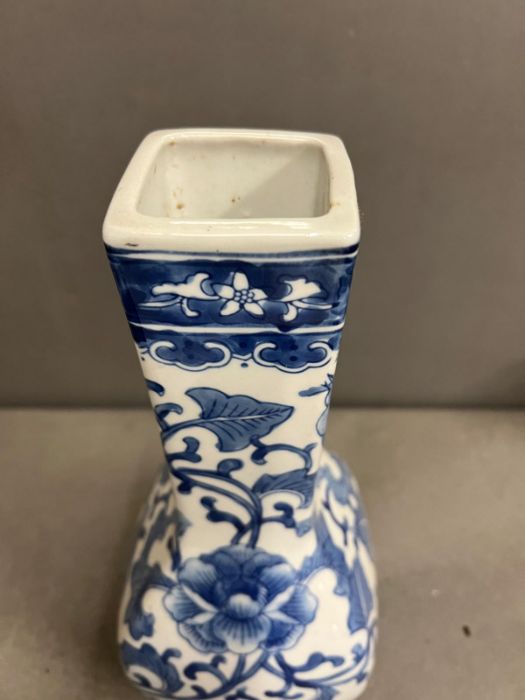 A contemporary blue and white vase - Image 2 of 3