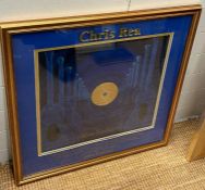 A Gold disc award of Chris Rea 70,000 record sales