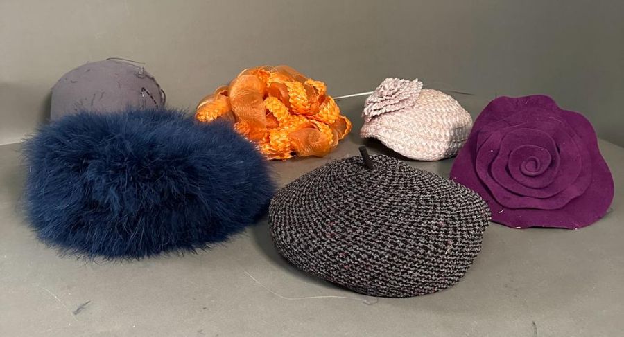 A selection of six hats by Marie Mercie