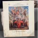 A box set of "La Passione" Grand Prix prints with Chris Rea signed box 27/500 limited edition.