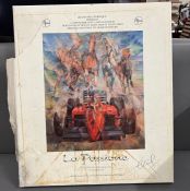 A box set of "La Passione" Grand Prix prints with Chris Rea signed box 27/500 limited edition.