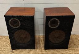 A pair of vintage Hi Fi speaker (H57cm)