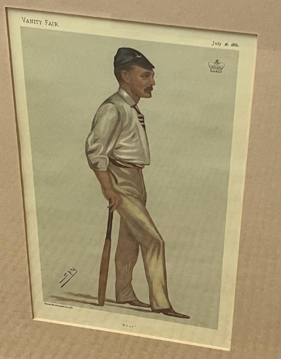 Two framed Vanity Fair prints of cricket players - Image 3 of 6