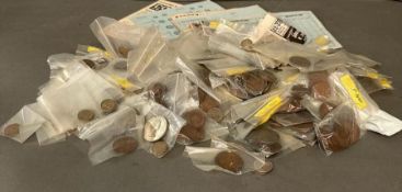 A selection of Great British coins, various denominations, years and conditions