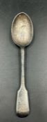 A single silver teaspoon, hallmarked for London (27.4g)