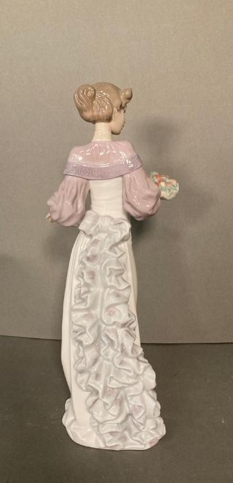 A Lladro lady with a basket of fruit - Image 4 of 5