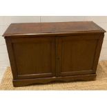 An Oak two drawer side cabinet (H64cm W100 x D36)