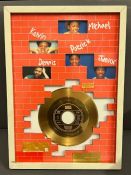 Musical youth "Pass the Dutchle" gold disc for 500,000 record sales albums