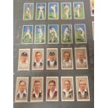 An extensive collection of players cricketers cigarette cards