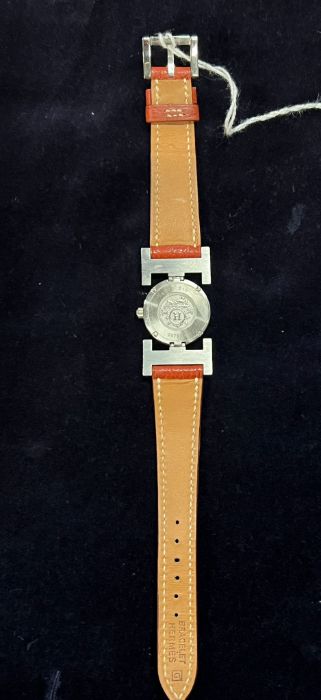 Hermès Paprika watch in stainless steel Ref: PA1.210 Circa 2000, boxed with papers - Image 6 of 9