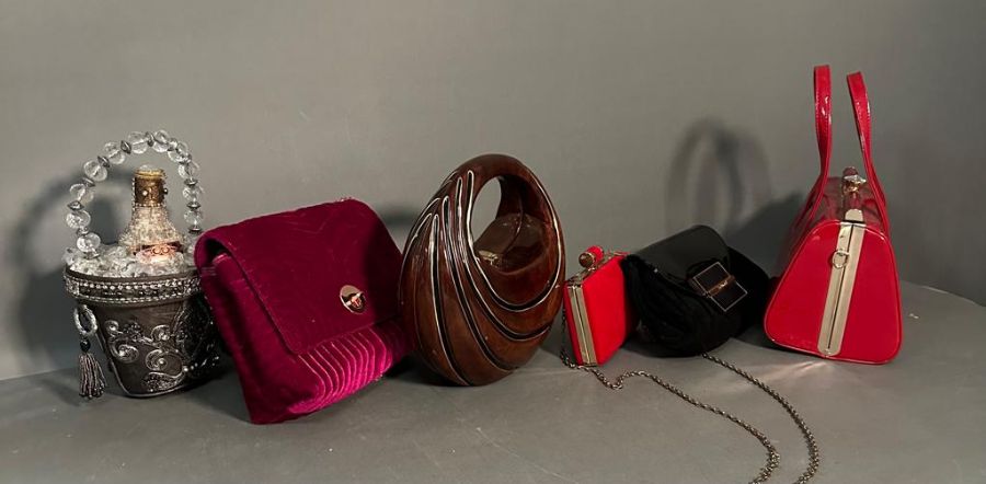 A selection of six Ladies handbags to include Racio, L K Bennett, Ted Baker and Mary Francis