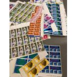A large number of traffic light mint stamp sheets, pre decimalisation