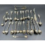 A selection of silver spoons