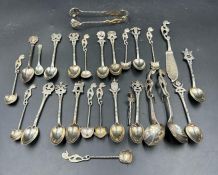 A selection of silver spoons