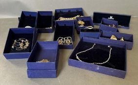 A volume of Swarovski jewellery
