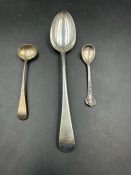 A selection of three silver hallmarked spoons total weight 48g