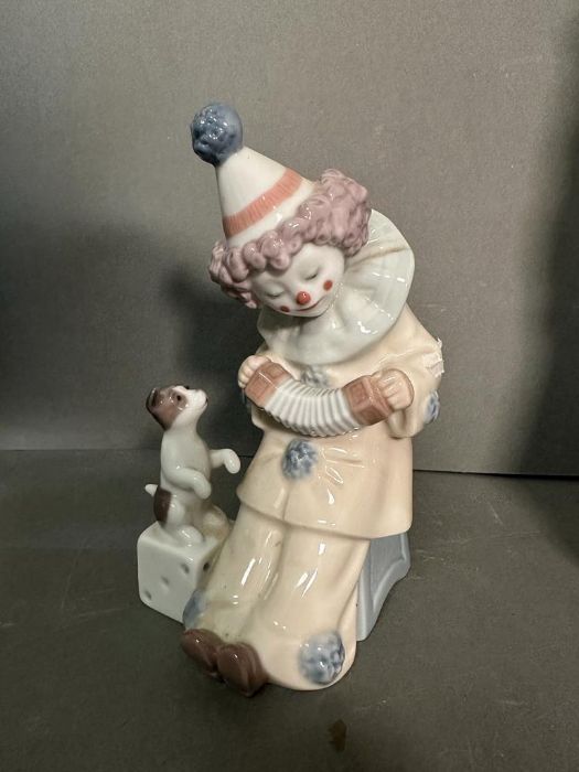 A selection of four Lladro clowns to include perriot and his puppy - Image 4 of 5