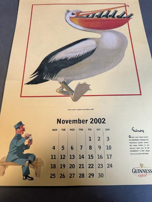 A 2002 Guinness calendar illustrated by John Gilroy - Image 5 of 6