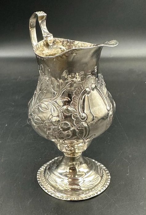 A Georgian silver milk jug, makers mark BB, hallmarked for London 1778 (Approximate Total Weight