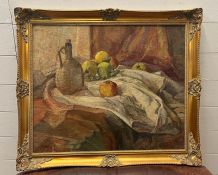 Still life oil on canvas signed CDH lower right