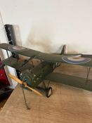A model aircraft plane with RAF stickers (80cm x 93cm)