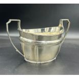 A Georgian, hallmarked for London 1800, two handled bowl, indistinct makers mark, approximate