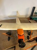 A model orange and white plane, call number NC8401 (120cm x 186cm)