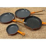 Le Creuset stoneware grill it and sauté pans