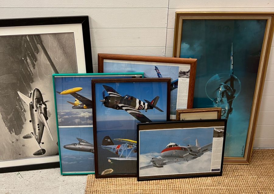 A selection of aircraft framed prints