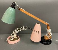Two vintage Anglepoise lamps