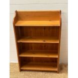 A small open bookcase (H91cm W60cm D18cm)