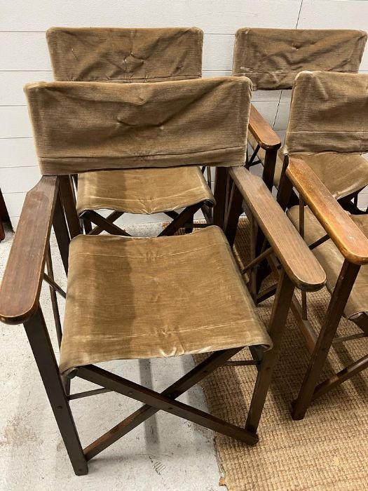 Four vintage safari directors folding chairs - Image 6 of 6
