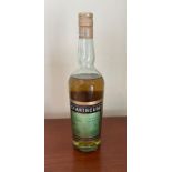 A bottle of Chartreuse liqueur