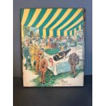 A vintage Guinness advertising sign on board by Dan Roberts 38cm x 31cm