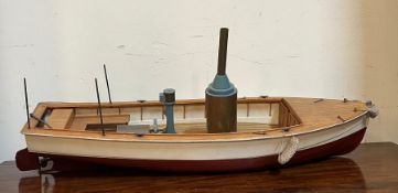 A wooden steam boat (80cm x 90cm)