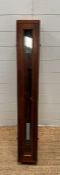 A mahogany cased stick barometer