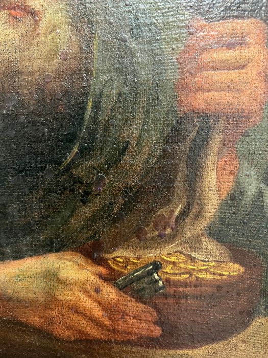 Oil on canvas "Usurer" 34cm x 42cm - Image 3 of 7