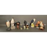 A selection of Beswick birds and one Royal Doulton