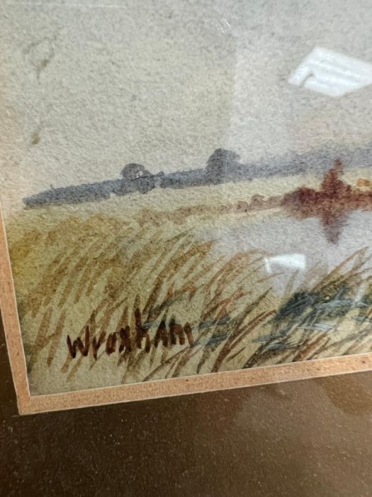 Two watercolours of landscape scene signed lower right Turner (17 x 6cm) - Image 2 of 4