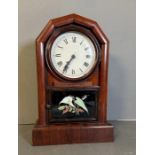 An eight day striking mantel clock by Jerome and Co of New Haven