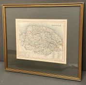 A map of Norfolk 25cm x 20cm