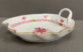 A Herend bowl in pink