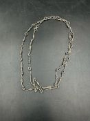 A silver necklace by Gucci marked 925 total weight 15.1g