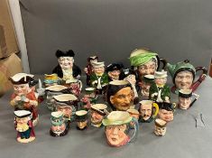 A selection of toby jugs, various makers.