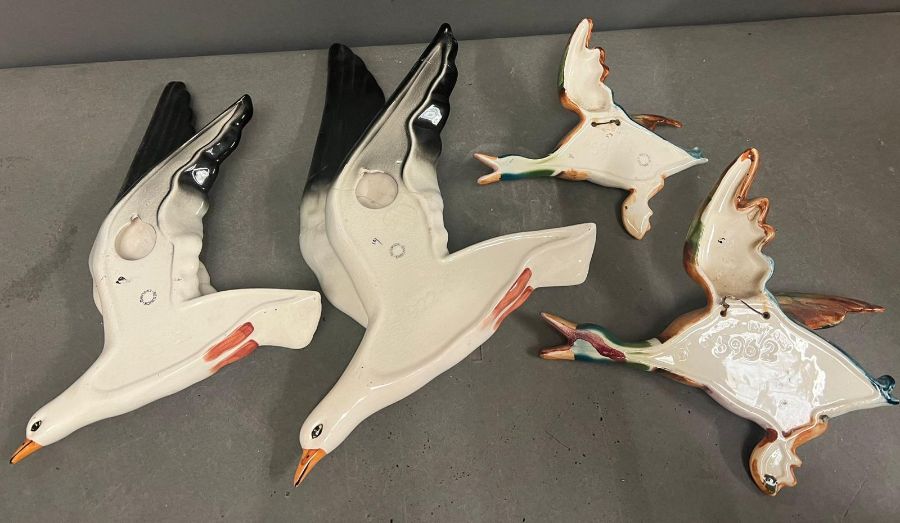Four Beswick flying ducks and sea gulls (Largest H25cm W30cm) - Image 2 of 7