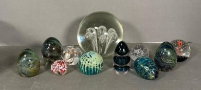 A selection of art glass, various makers and styles.