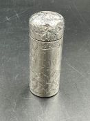 Victorian silver scent bottle, inscribed 1898, hallmarked for Chester 1898, makers mark HT