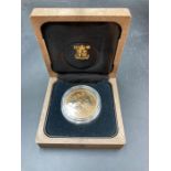 Royal Mint 1990 United Kingdom £5 Brilliant Uncirculated Gold Coin in 22ct gold coin 39.94g with box