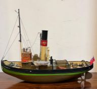 A wooden model boat "St Canute" (H41cm W54cm)